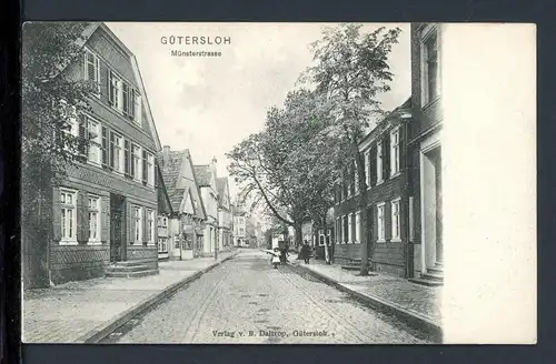 AK Gütersloh Münsterstrasse 1907 #HE539