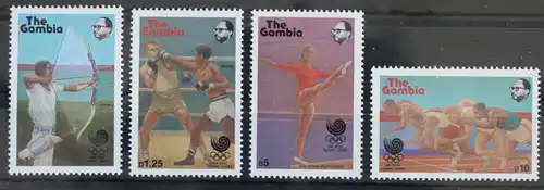 Gambia 758-761 postfrisch #WZ813