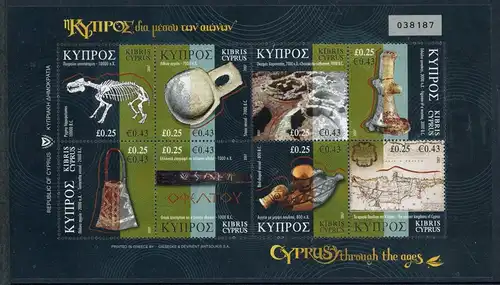 Zypern BG mit 1108-15 postfrisch Kunst #HB273