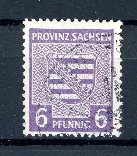 SBZ Provinz Sachsen 76 X b gestempelt geprüft Ströh #HF008