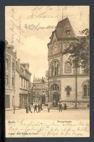 AK Soest Postgebäude 1904 #HE555