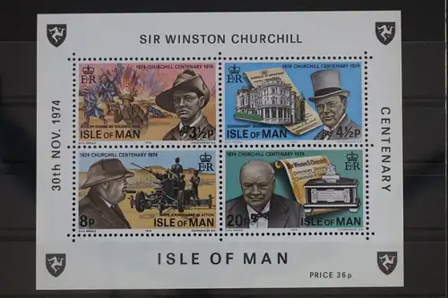 Großbritannien Isle of Man Block 1 mit 48-51 postfrisch #WZ987