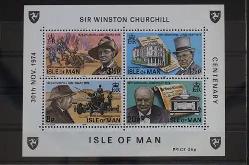 Großbritannien Isle of Man Block 1 mit 48-51 postfrisch #WZ990