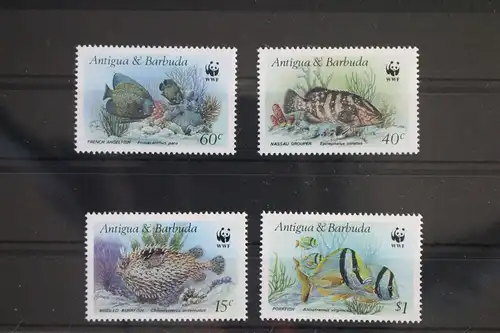 Antigua und Barbuda 1010-1013 postfrisch Tiere Fische #WX311