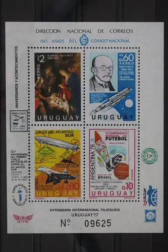 Uruguay Block 33 mit 1457-1460 postfrisch #FA874
