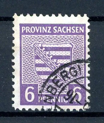 SBZ Provinz Sachsen 69 X A a gestempelt geprüft Ströh #1B513