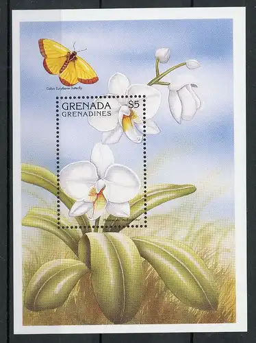 Grenada/ Grenadinen Block 397 postfrisch Orchideen #HB152