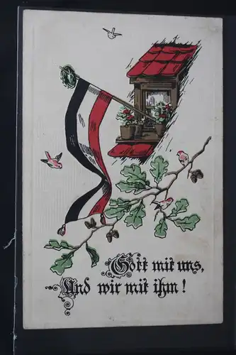 AK Deutschland Gott mit uns und wir mit ihm! Feldpost 1917 #PL464
