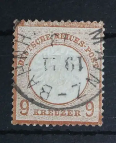 Deutsches Reich 27 gestempelt nicht hell, Zähnung siehe Bild #FH286