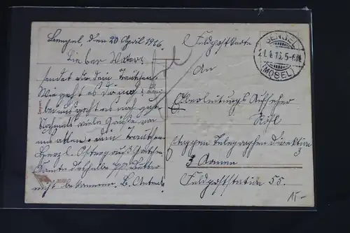 AK Deutschland Grußkarte Feldpost 1916 #PL379