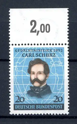 Bund 155 Oberrand postfrisch #1B653