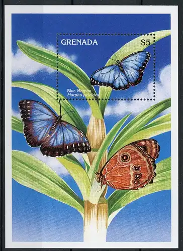 Grenada Block 472 postfrisch Schmetterlinge #HB127