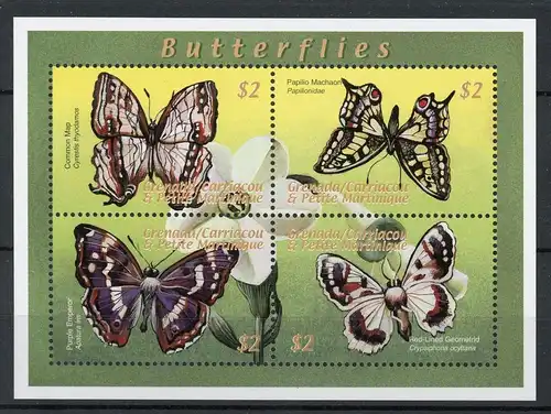 Grenada/ Grenadinen KB Satz mit 3219-3238 postfrisch Schmetterlinge #HB158