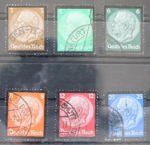 Deutsches Reich 548-553 gestempelt #FH408