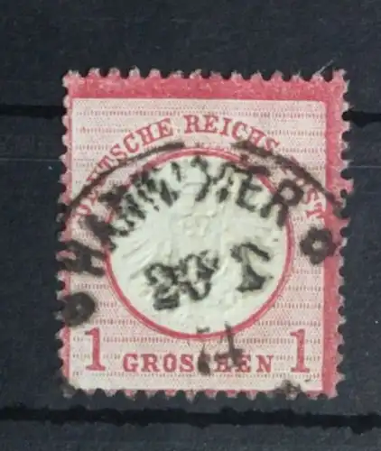Deutsches Reich 19 gestempelt nicht hell, Zähnung siehe Bild #FH232