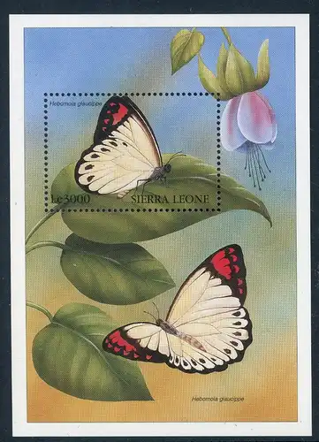 Sierra Leone Block 367 postfrisch Schmetterlinge #HB204