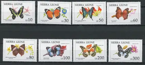 Sierra Leone 1651-1658 postfrisch Schmetterlinge #HB210