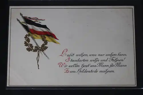 AK Deutschland Last wehen, was nur wehen kann, Standarten ... #PL487