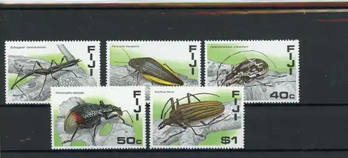 Fidschi Inseln 568-572 postfrisch Käfer #Schm1136