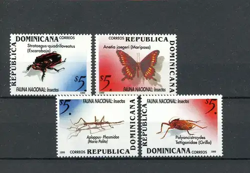 Dominikanische Rep. 1965-1968 postfrisch Schmetterling #Schm1103