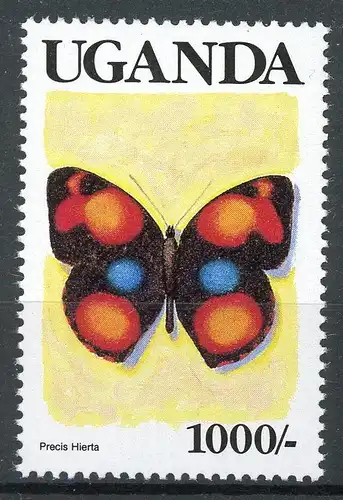 Uganda 833 postfrisch Schmetterling #Schm1253