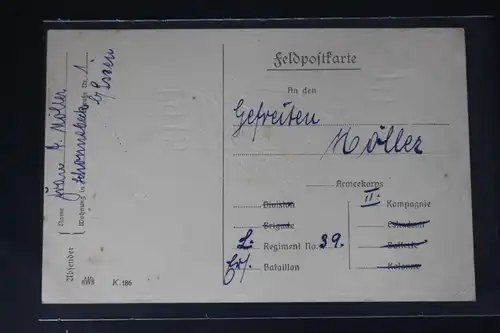 AK Deutschland Mit Glück fang' an. mit Glück hör' auf usw. 1915 #PL535