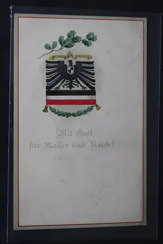 AK Deutschland Mit Gott für Kaiser und Reich! Feldpost 1916 #PL445
