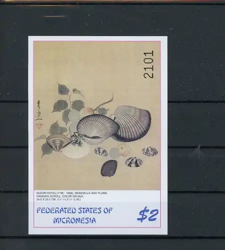 Mikronesien Block 105 postfrisch Muscheln #Schm1259