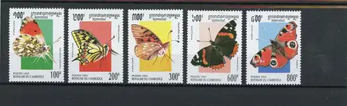 Kambodscha 1492-1496 postfrisch Schmetterling #Schm1190