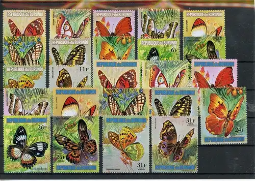 Burundi 963-1010 unvollständig postfrisch Schmetterling #Schm1232