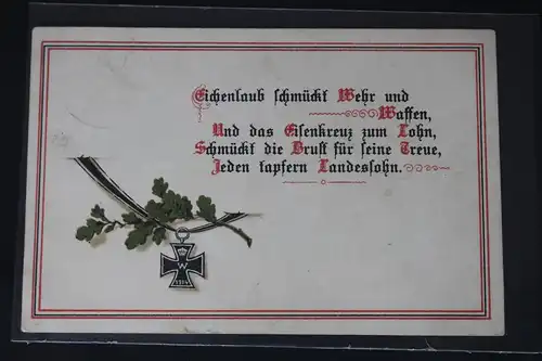 AK Deutschland Eichenlaub schmückt Wehr und Waffen usw. 1915 #PL537