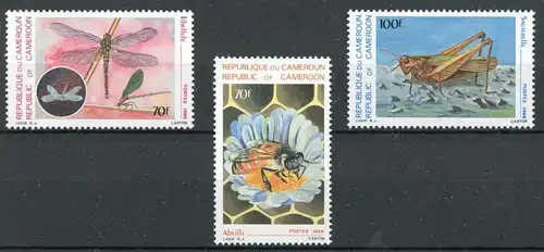 Kamerun 1114-16 postfrisch Insekten #Schm1196