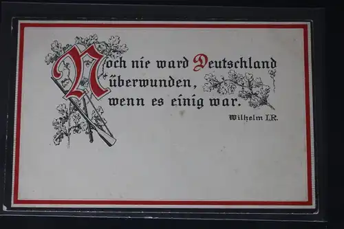 AK Deutschland Noch nie ward Deutschland überwunden, usw. #PL512