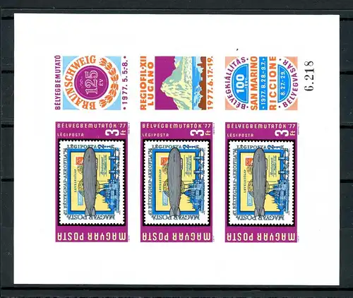 Ungarn KB 3201 B postfrisch Zeppelin #1B877