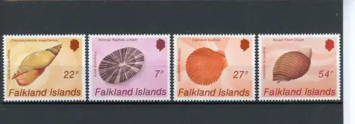 Falkland Inseln 440-443 postfrisch Muscheln #Schm1285