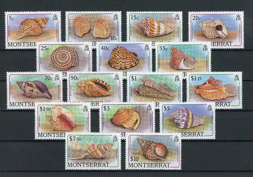 Montserrat 710-25 postfrisch Muscheln #Schm1257