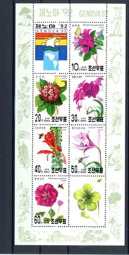 Korea Klb. 3309-3314 postfrisch Schmetterling #Schm1332