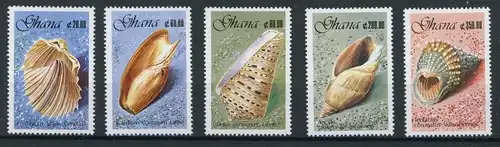 Ghana 1364-1368 postfrisch Muscheln #Schm1277