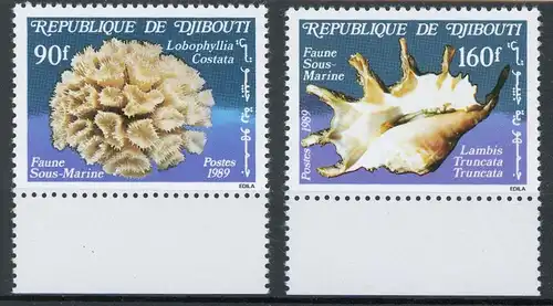 Dschibuti 516-517 postfrisch Muscheln #Schm1293