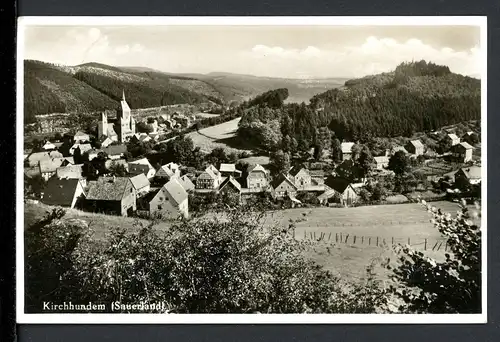 AK Kirchhundem - Sauerland Totalansicht 1938 #1B694