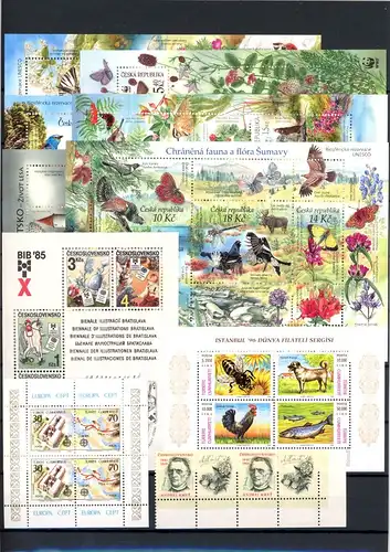 LOT "SCHMETTERLINGE" Marken/Blöcke postfrisch #Schm5154