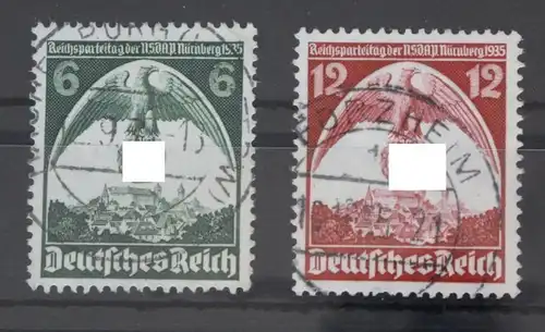 Deutsches Reich 586-587 gestempelt #FK308