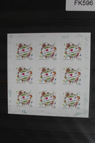 Russland 2128 postfrisch Folienblatt selbstklebend #FK596