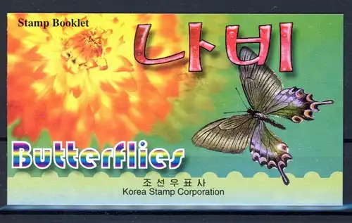 Korea M-Heft 4336-4339 postfrisch Schmetterling #Schm1341