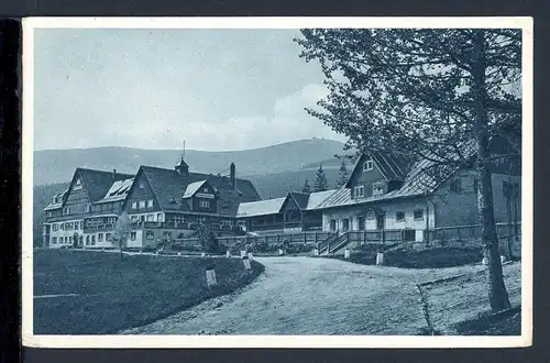 AK Brückenberg - Riesengebirge Berghotel Teichmannsbaude 1942 #1B691