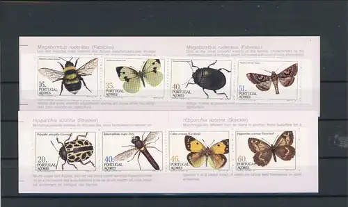 Portugal Azoren M-Heft 4+5 postfrisch Insekten #Schm1463