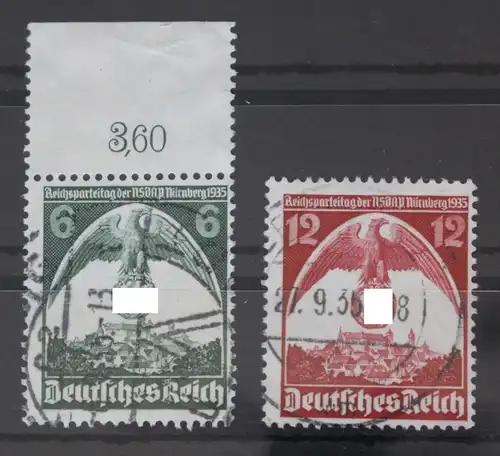 Deutsches Reich 586-587 gestempelt #FK306