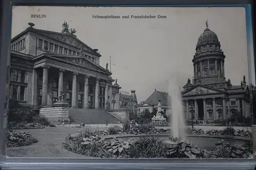 AK Berlin Schauspielhaus und Französischer Dom 1914 #PL669