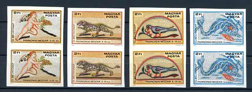 Ungarn senkr. Paare 3310-3313 B postfrisch Mosaik #1B879