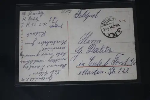 AK Berlin Unter den Linden. Denkmal Friedrich d Große 1917 #PL704